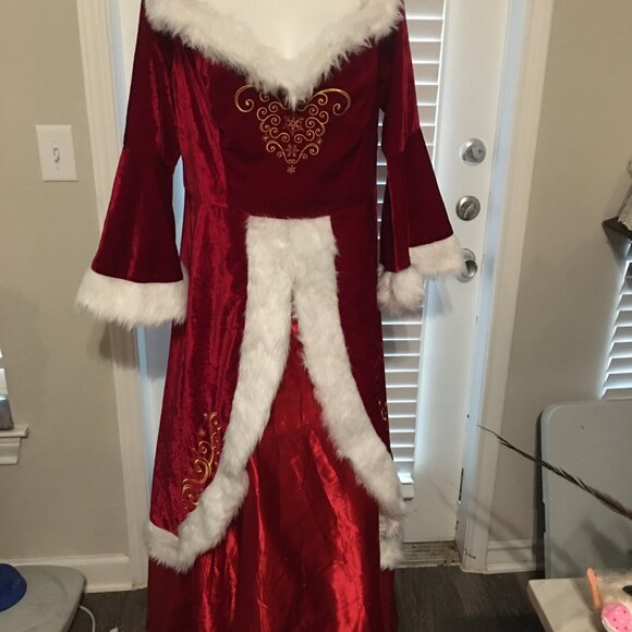 Sexy Mrs Claus Christmas Dress Gown Costume  - Elegant  XL - Picture 5 of 7